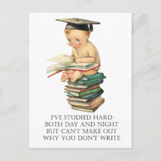 Sad Little Afstuderen Briefkaart