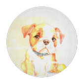 Sad little Bulldog Snijplank (Voorkant)