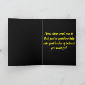 Sad Little Chihuahua Dog Face Sympathcard Kaart (Binnen)