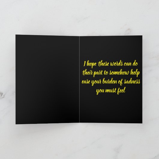 Sad Little Chihuahua Dog Face Sympathcard Kaart (Binnen)