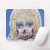 Sad Little Girl Clown Mousepad Muismat (Met muis)