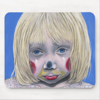 Sad Little Girl Clown Mousepad Muismat