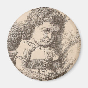 Sad Little Girl Magneet