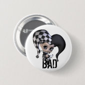 Sad Little Jester Ronde Button 5,7 Cm (Voorkant /achterkant)