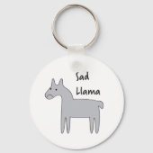 Sad Llama Sleutelhanger (Voorkant)