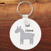 Sad Llama Sleutelhanger (Voorkant)