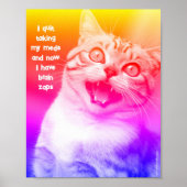 Sad & Lonely Pets Poster Print: Brain Zaps (Voorkant)