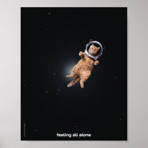 Sad & Lonely Pets Poster Print: Het gevoel helemaa