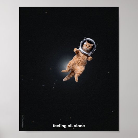 Sad & Lonely Pets Poster Print: Het gevoel helemaa (Voorkant)