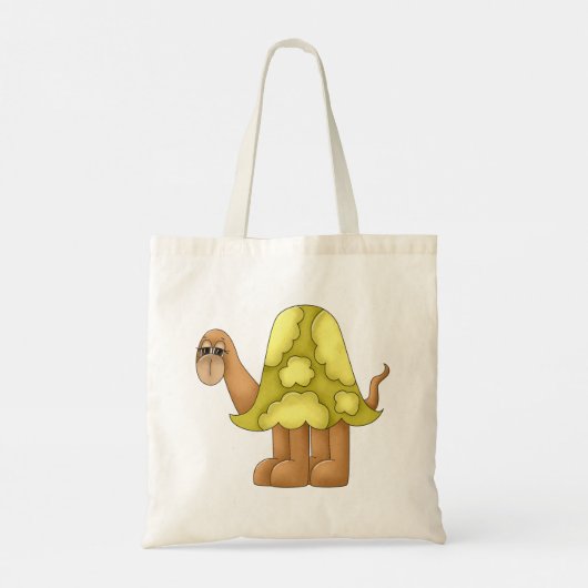 Sad look Turtle Canvas tas (Achterkant)