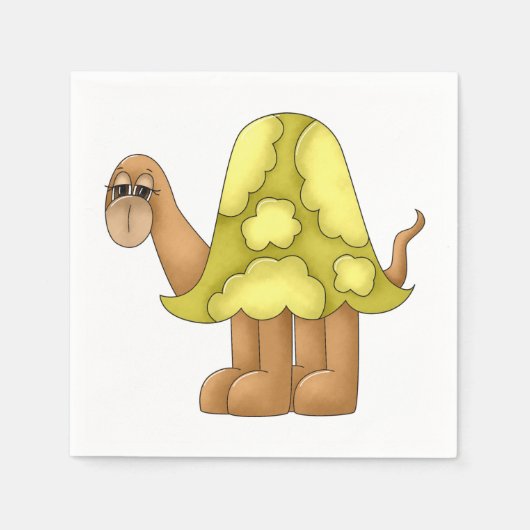 Sad look Turtle Napkins Servet (Voorkant)