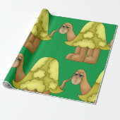 Sad-look voor schildpad cadeaupapier (Uitgerold)