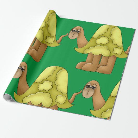 Sad-look voor schildpad cadeaupapier (Uitgerold)