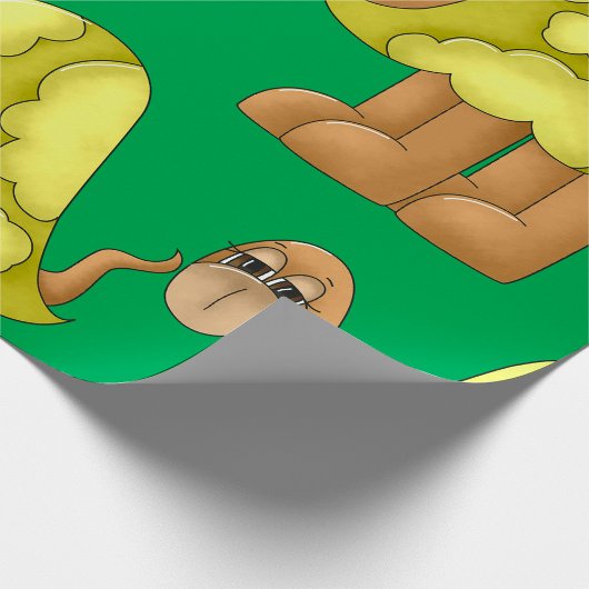 Sad-look voor schildpad cadeaupapier