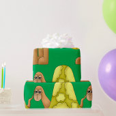 Sad-look voor schildpad cadeaupapier