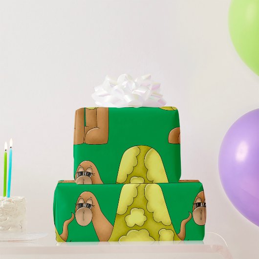 Sad-look voor schildpad cadeaupapier