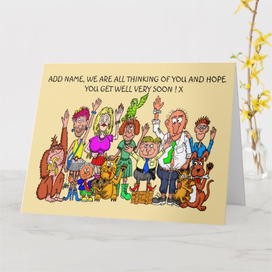 Sad maar grappig. kaart (Gele Bloem)