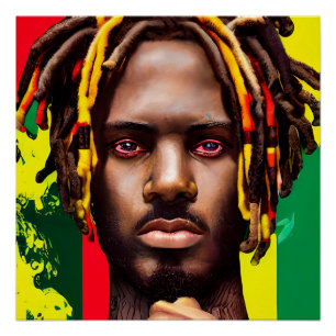 Sad Man Black King Melanin Bruh Brother Perfect Poster