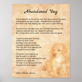 Sad met gelukkig einde gered honden gedicht poster