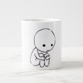 Sad Mood Aesthetic Coffee Mug Grote Koffiekop (Voorkant)