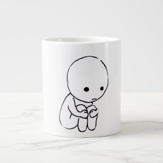 Sad Mood Aesthetic Coffee Mug Grote Koffiekop (Voorkant)