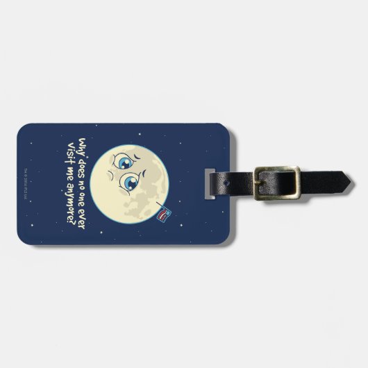 Sad Moon Bagagelabel (Voorkant horizontaal)