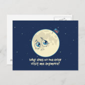Sad Moon Briefkaart (Voorkant / Achterkant)