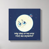 Sad Moon Canvas Afdruk (Voorkant)