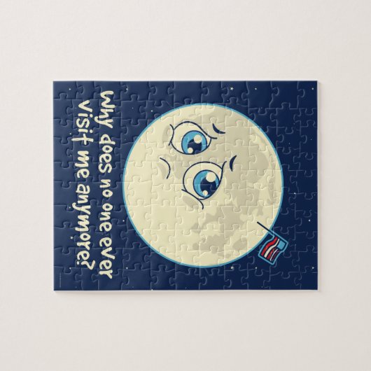 Sad Moon Legpuzzel (Horizontaal)