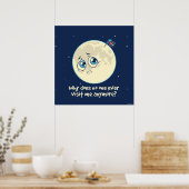 Sad Moon Poster (Keuken)