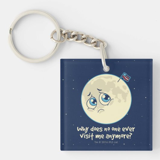 Sad Moon Sleutelhanger (Voorkant)
