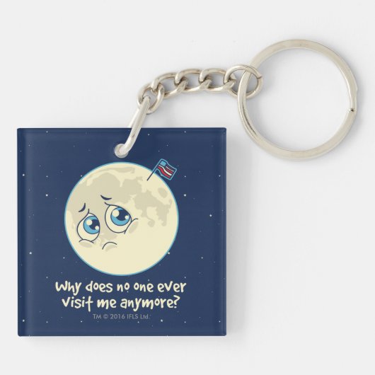 Sad Moon Sleutelhanger (Achterkant)