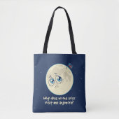 Sad Moon Tote Bag (Voorkant)