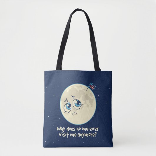 Sad Moon Tote Bag (Voorkant)