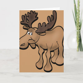 Sad Moose Wenskaart Kaart