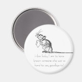 Sad Mouse Farewell Magneet (Voorkant / Achterkant)