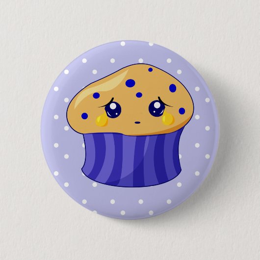 Sad Muffin Ronde Button 5,7 Cm (Voorkant)