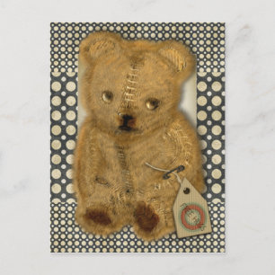 Sad Old  Teddy Bear Briefkaart