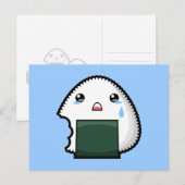 Sad Onigiri Briefkaart (Voorkant / Achterkant)
