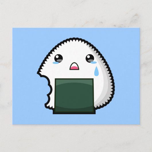 Sad Onigiri Briefkaart (Voorkant)