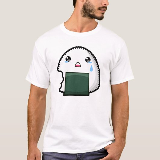 Sad Onigiri T-shirt (Voorkant)