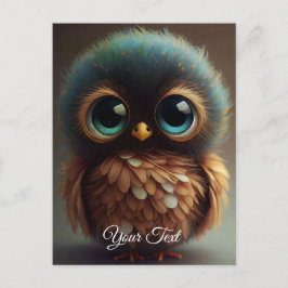 Sad Owl. Briefkaart