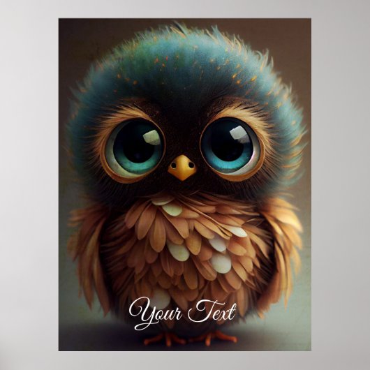 Sad Owl. Poster (Voorkant)