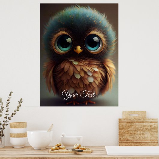 Sad Owl. Poster (Keuken)