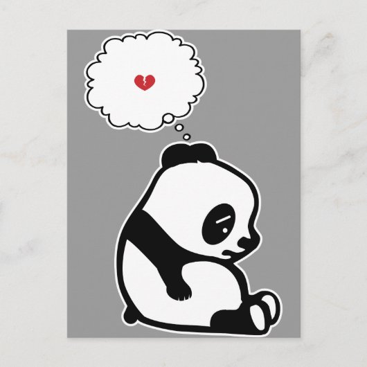 Sad Panda Briefkaart (Voorkant)