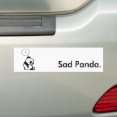 Sad Panda Bumpersticker (Op auto)