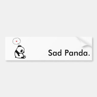 Sad Panda Bumpersticker