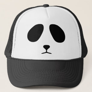 Sad panda-gezicht trucker pet
