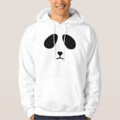 Sad panda-gezichtshaai hoodie (Voorkant)