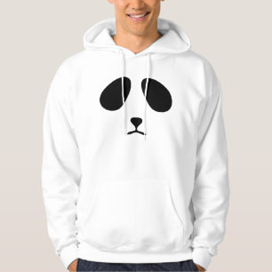 Sad panda-gezichtshaai hoodie